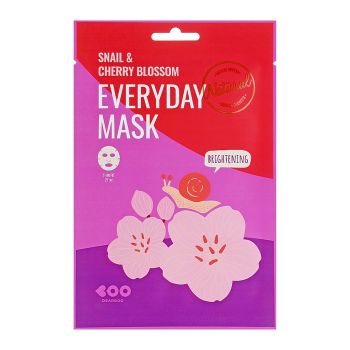 DEARBOO SNAIL & CHERRY BLOSSOM EVERYDAY veido kaukė, 27 ml