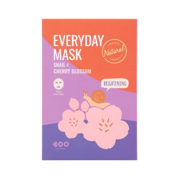DEARBOO SNAIL & CHERRY BLOSSOM EVERYDAY veido kaukės (10 vnt.)