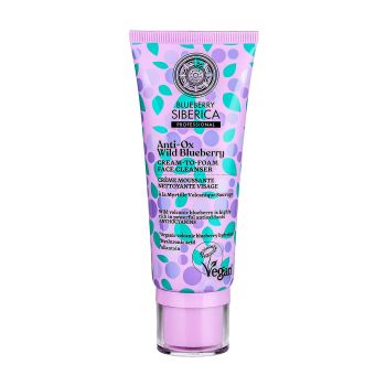 SIBERICA BLUEBERRY ANTI-OX WILD BLUEBERRY veido prausiklis putos, 100 ml