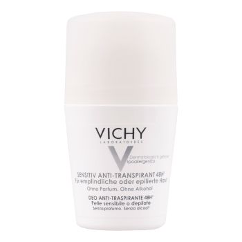 VICHY SENSITIV ANTI-TRANSPIRANT 48H rutulinis dezodorantas antipesrpirantas, 50 ml