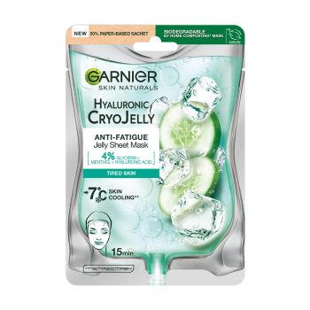 GARNIER SKIN NATURALS HYALURONIC CRYO JELLY veido kaukė, 27 g