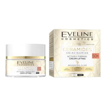 EVELINE CERAMIDES & NIACINAMIDE 50+ veido kremas, 50 ml