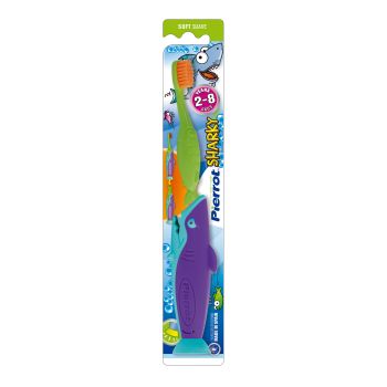 PIERROT SOFT SHARKY vaikiškas dantų šepetėlis