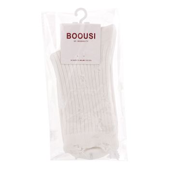 BOOUSI moteriškos kojinės (baltos)