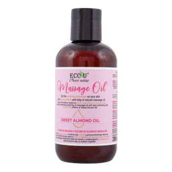 ECOU SWEET ALMOND OIL masažo aliejus, 200 ml