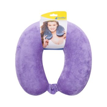 TRAVEL BLUE MEMORY FOAM PURPLE kelioninė kaklo pagalvėlė