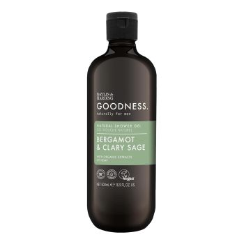 BAYLIS & HARDING GOODNESS BERGAMOT & CLARY SAGE vyrų dušo želė, 500 ml