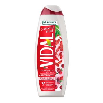 VIDAL CRANBERRY & GOJI kūno prausiklis, 500 ml