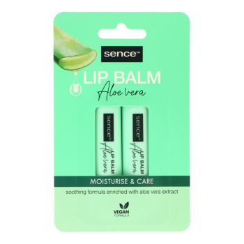 SENCE ALOE VERA lūpų balzamai, 2 x 4,3 g