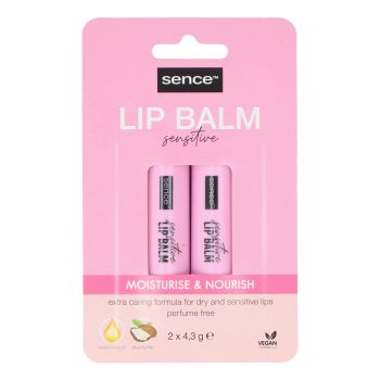SENCE SENSITIVE lūpų balzamai, 2 x 4,3 g