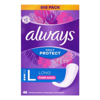 ALWAYS DAILY PROTECT LONG FRESH SCENT higieniniai įklotai (48 vnt.)