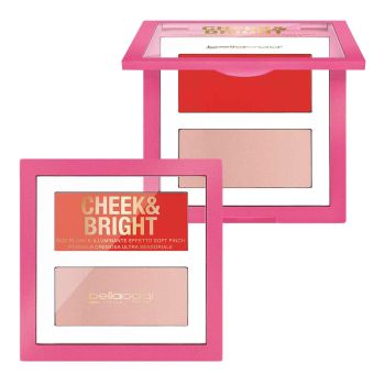 BELLAOGGI CHEEK & BRIGHT švytėjimo suteikianti pudra ir skaistalai, 2,5 x 2,5 g