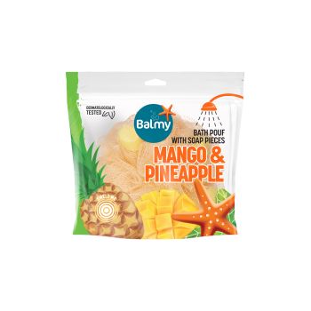 BALMY MANGO & PINEAPPLE plaušinė su muilo gabaliukais