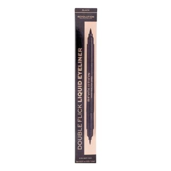 MAKEUP REVOLUTION DOUBLE FLICK dvipusis akių kontūro flomasteris, 1 ml