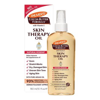 PALMER'S COCOA BUTTER FORMULA SKIN THERAPY kūno ir veido aliejus, 150 ml