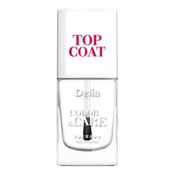 DELIA COLOR & CARE viršutinis nagų lako sluoksnis, 11 ml