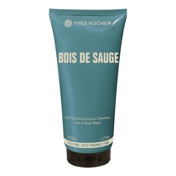 YVES ROCHER BOIS DE SAUGE plaukų šampūnas ir kūno prausiklis, 200 ml