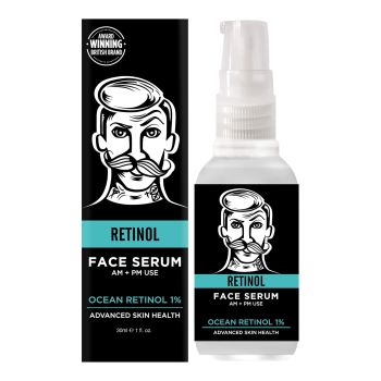 BARBER PRO RETINOL naktinis vyrų veido serumas, 30 ml