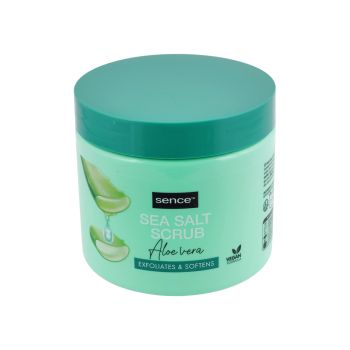 SENCE SEA SALT ALOE VERA kūno šveitiklis, 500 g