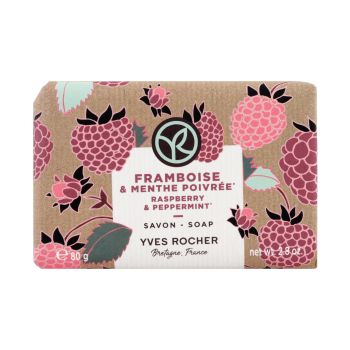 YVES ROCHER RASPBERRY & PEPPERMINT muilas, 80 g