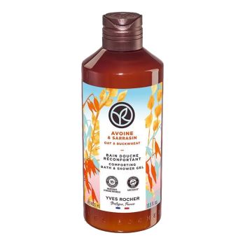YVES ROCHER OAT & BUCKWHEAT vonios ir dušo želė, 400 ml