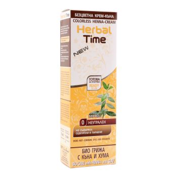 HERBAL TIME COLOURLESS HENNA NEUTRAL bespalvis chna kremas, 75 ml