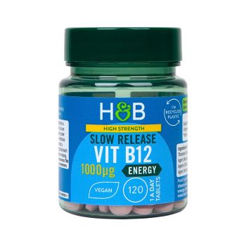 H&B HIGH STRENGTH Vitaminas B12 1000 µg, 120 tablečių