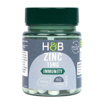 H&B Cinkas imunitetui 15 MG, 60 tablečių