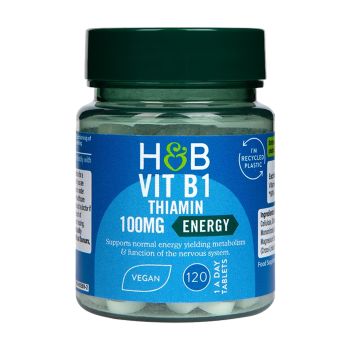 H&B Vitaminas B1 (Tiaminas) 100 MG, 120 tablečių