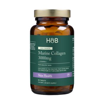 H&B HIGH STRENGTH jūrinis kolagenas 3000 MG, 90 tablečių