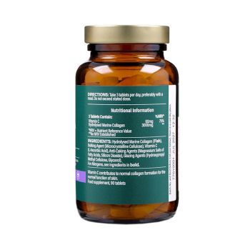 H&B HIGH STRENGTH jūrinis kolagenas 3000 MG, 90 tablečių