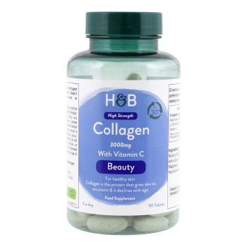 H&B HIGH STRENGTH Kolagenas 3000 MG, 90 tablečių