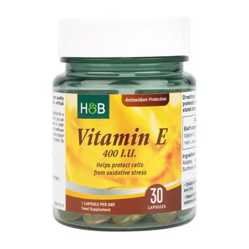 H&B Vitaminas E 400 TV, 30 kapsulių