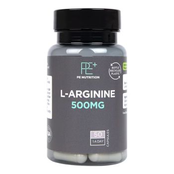 PE NUTRITION L Argininas 500 MG, 50 kapsulių