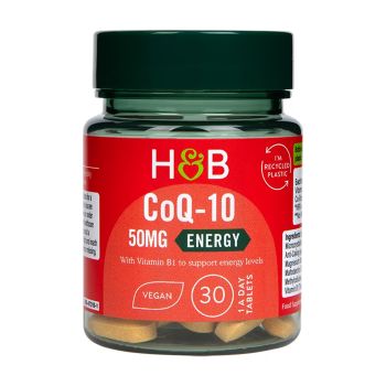 H&B kofermentas Q10 50 MG, 30 tablečių