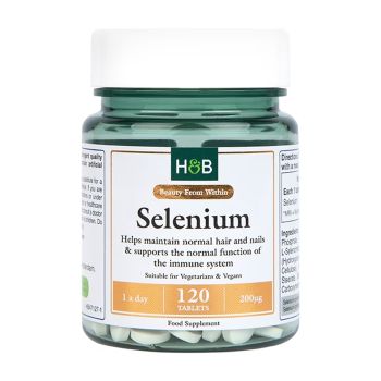 H&B Selenas 200 µg, 120 tablečių