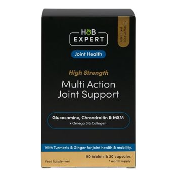 H&B EXPERT MULTI ACTION maisto papildai sąnariams, 90 tablečių, 30 kapsulių