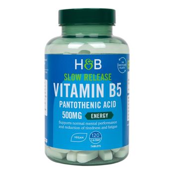 H&B Vitaminas B5 (pantoteno rūgštis) 500 MG, 120 tablečių