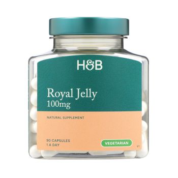 H&B Bičių pienelis 100 MG, 90 kapsulių