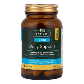 H&B EXPERT CALM DAILY SUPPORT emocinei pusiausvyrai palaikyti, 30 kapsulių