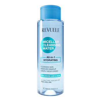 REVUELE ALL-IN-1 HYDRATING micelinis valomasis vanduo, 400 ml