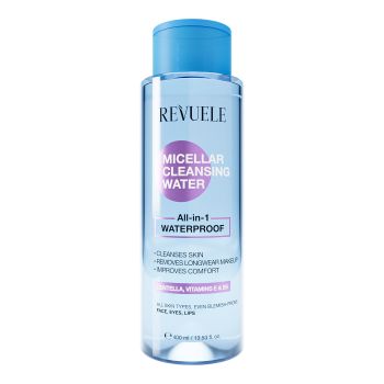 REVUELE ALL-IN-1 WATERPROOF micelinis valomasis vanduo, 400 ml