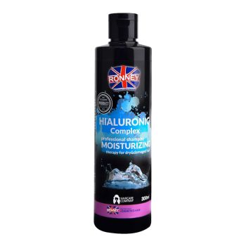 RONNEY HIALURONIC COMPLEX PROFESSIONAL MOISTURIZING plaukų šampūnas, 300 ml