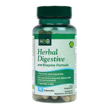 H&B HERBAL DIGESTIVE maisto papildas virškinimui, 90 kapsulių