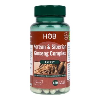 H&B Korėjos ir Sibiro ženšenio kompleksas, 120 tablečių