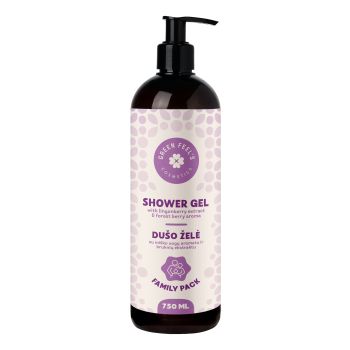 GREEN FEEL'S dušo želė su miško uogų aromatu ir bruknių ekstraktu, 750 ml