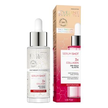 EVELINE SERUM SHOT 3X COLLAGEN veido serumas, 30 ml