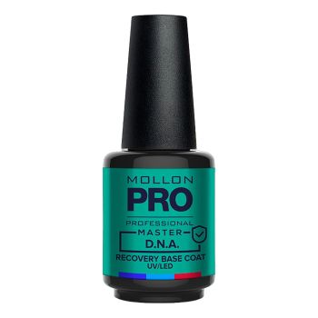 MOLLON PRO MASTER D.N.A. atkuriamoji nagų bazė UV/LED lempose, 12 ml