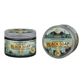 NATURA SIBERICA BLACK SOAP kūno ir plaukų muilas, 500 ml