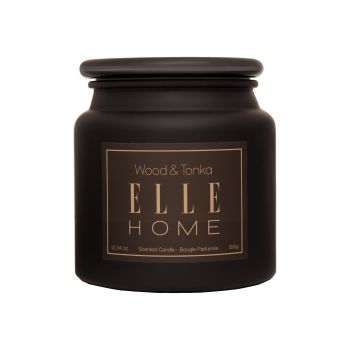 ELLE HOME WOOD & TONKA kvapni žvakė, 350 g
